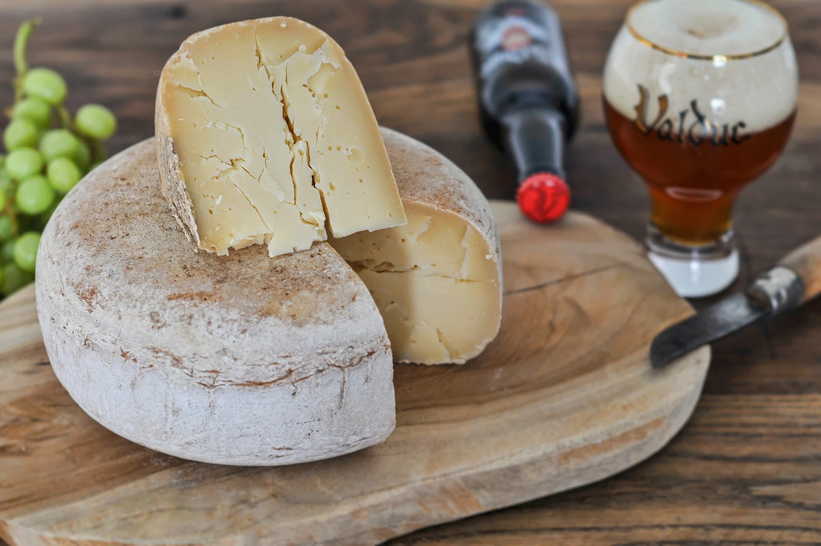 Tomme affinée dans un bain de Valduc Rio